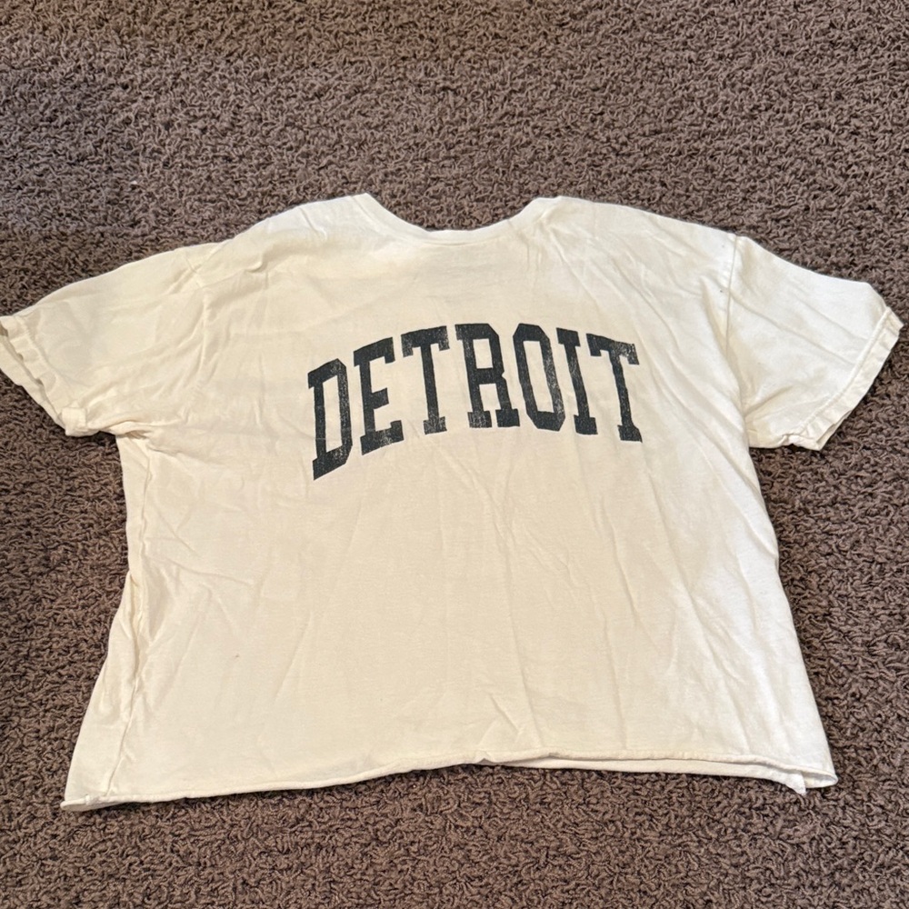 White Detroit Graphic T-Shirt